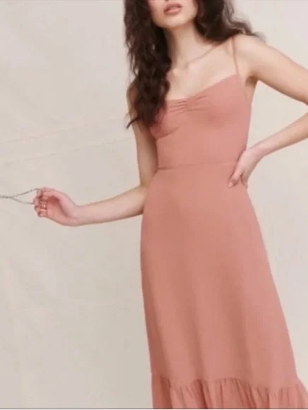 Reformation Emersyn Dress, Dusty Rose